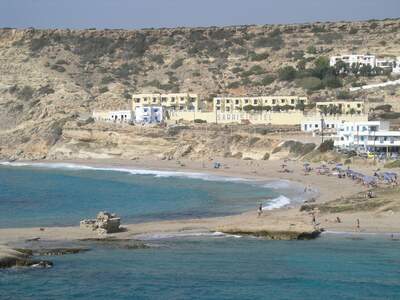 Řecko, Karpathos, Dlouhá pláž v letovisku Lefkos