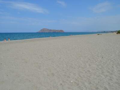 Řecko, Kréta, Pláž u ubytování Chrisselen