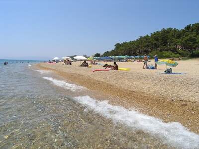 Řecko, Kefalonie, Pláže v letovisku Skala, V centru