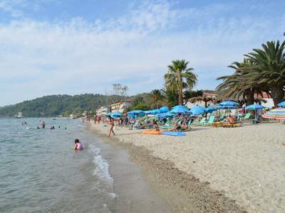 Řecko, Fourka, Pláž v letovisku