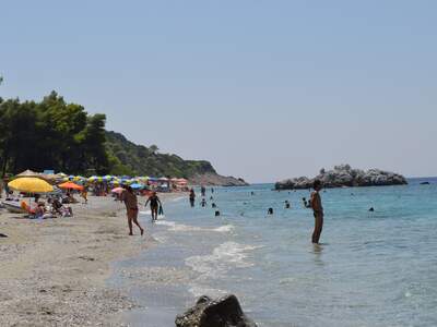 Řecko, Skopelos, Pláž Milia