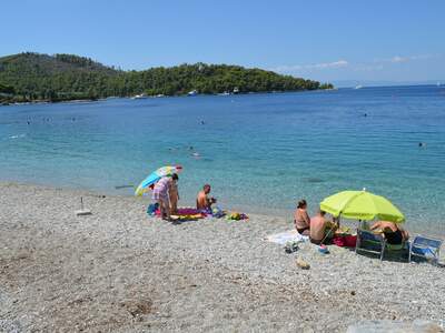 Řecko, Skopelos, Pláž Panormos, Pravá strana