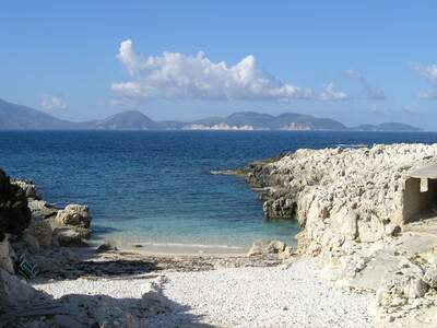 Řecko, Kefalonie, Pláž Alaties