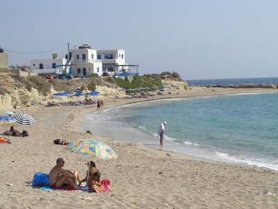 Řecko, Karpathos, Prostřední pláž v letovisku Lefkos