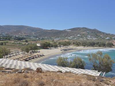 Řecko, Paros, Pláž Parasporos