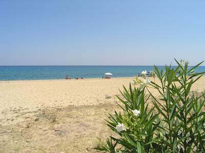 Řecko, Kefalonie, Pláž před ubytováním Summer Sun