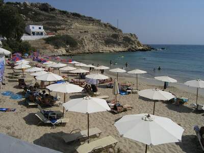 Řecko, Karpathos, Hlavní pláž v letovisku Lefkos