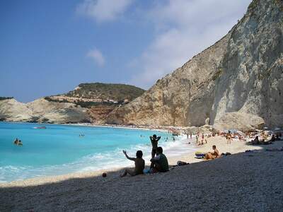 Řecko, Lefkada, Pláž Katsiki 