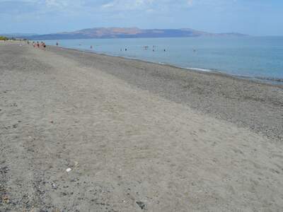 Řecko, Kréta, Pláž u ubytování Chrisselen