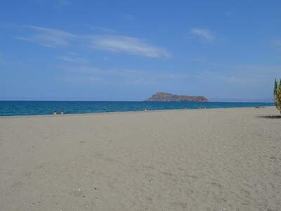 Řecko, Kréta, Pláž u ubytování Chrisselen