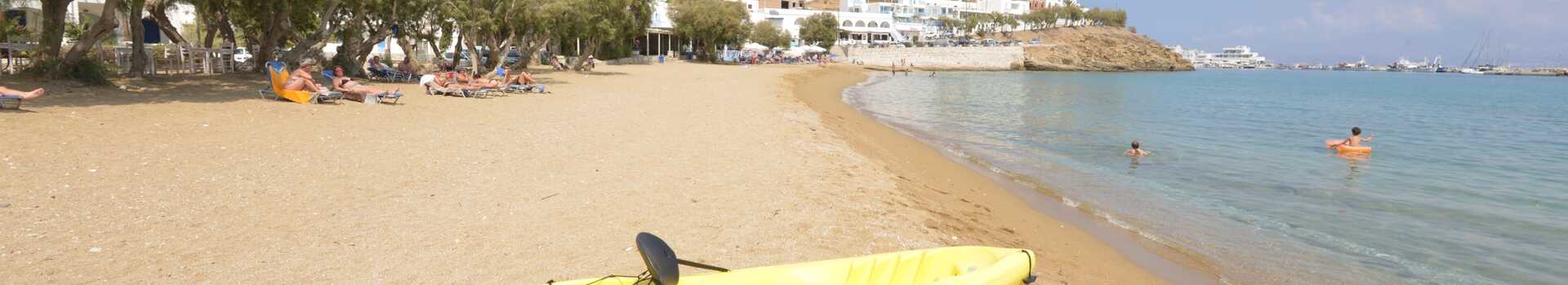 Řecko, Paros, Pláž pod penzionem Deep Blue