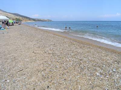 Řecko, Kefalonie, Pláž před ubytováním Summer Sun