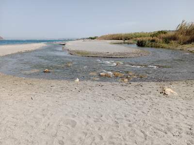 pláž Platanias u penzionu Chrisselen