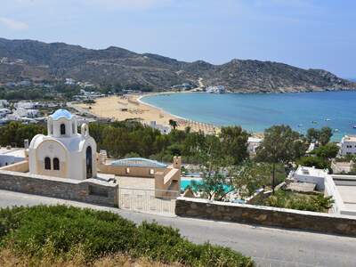 Řecko, Ios, pláž Mylopotas