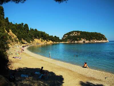 Řecko, Skopelos, pláž Stafilos