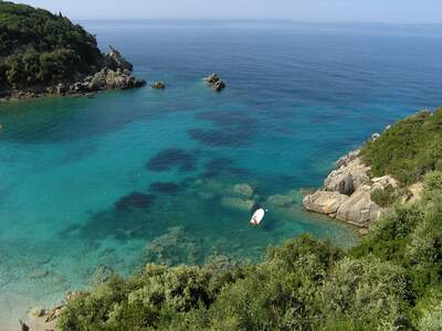 Řecko, Parga, Pláž Sarakoniko