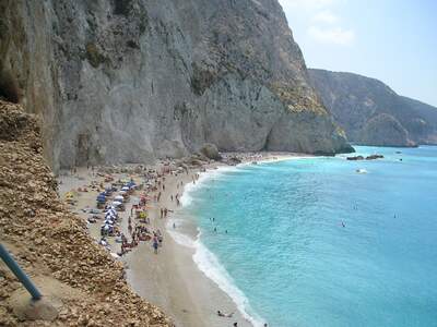 Řecko, Lefkada, Pláž Katsiki 