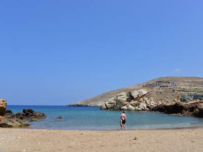 Řecko, Ios, Pláž Koumbara