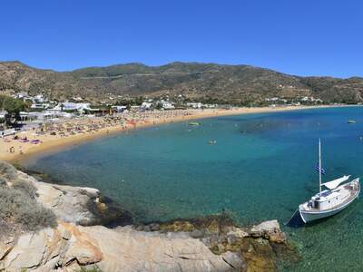 Řecko, Ios, pláž Mylopotas