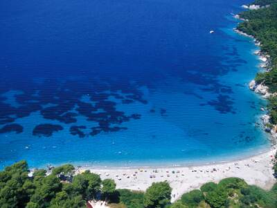 Řecko, Skopelos, Pláž Kastani, před Mammamia