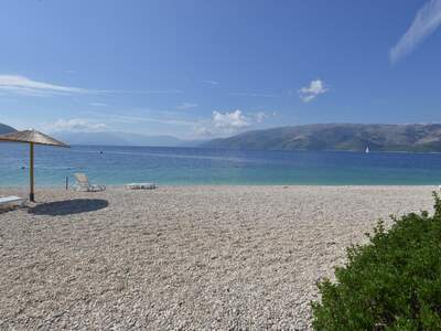 Řecko, Ithaka, Pláž Aspros Gialos