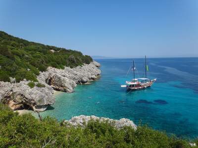 Pláž Pláž v letovisku Skala