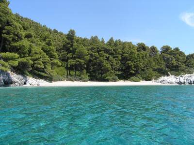 Řecko, Skopelos, Pláž Ftelia