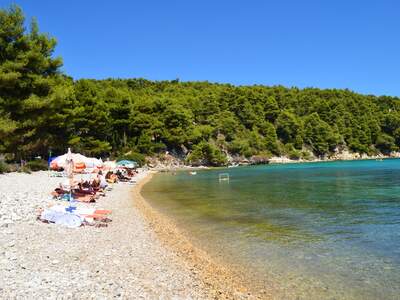 Řecko, Alonissos, Pláž Milia