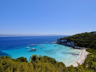 Řecko, Paxos, Antipaxos pláže, Pláž Voltumi 