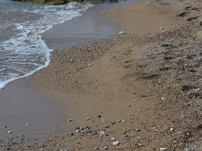 Řecko, Rhodos, Pláž v letovisku Stegna