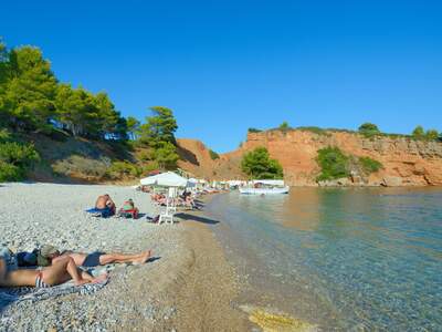 Řecko, Alonissos, Pláž Kokkino Castro