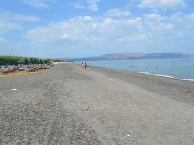 Řecko, Kréta, Pláž u ubytování Chrisselen