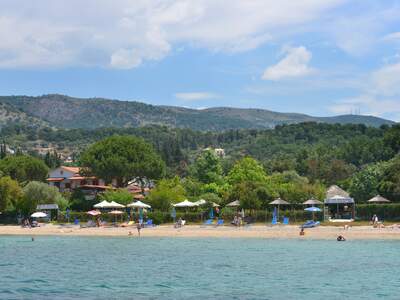 Řecko, Sivota, Pláž Galikos Molos (městská pláž)