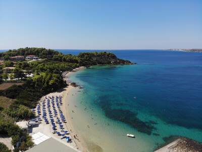 Pláž před ubytováním Zacharula