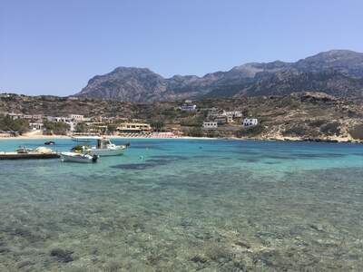 Řecko, Karpathos, Hlavní pláž v letovisku Lefkos