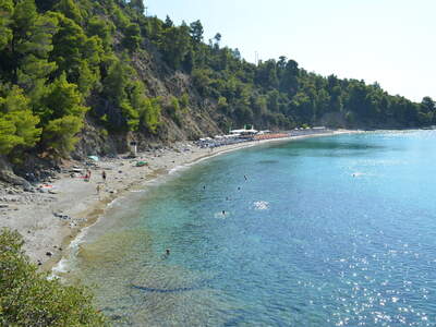 Řecko, Skopelos, pláž Stafilos