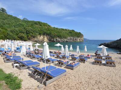 Řecko, Sivota, Mikri Ammos Beach