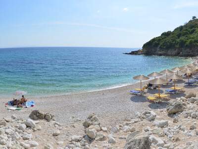 Řecko, Sivota, Pláž Mega Drafi