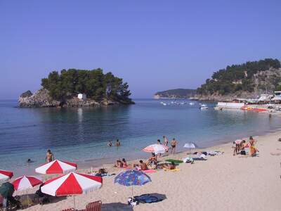 Řecko, Parga, Městská pláž