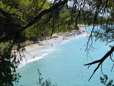 Řecko, Skopelos, Pláž Milia