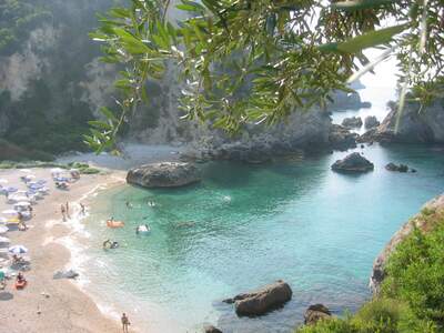 Řecko, Parga, Pláž Krioneri 