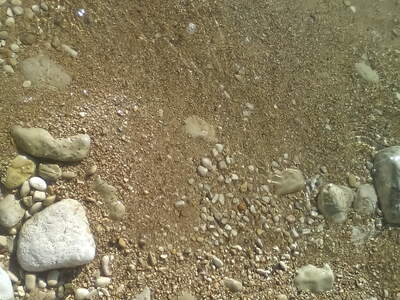 Řecko, Ithaka, Pláž Kioni, U schodů