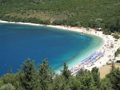 Řecko, Kefalonie, Pláž Antiamos