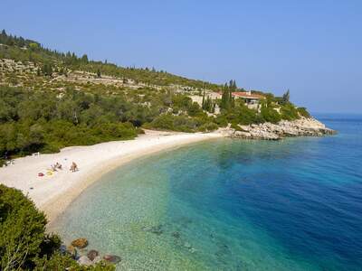 Řecko, Paxos, Pláž Kaki Lagada