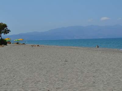 Řecko, Kréta, Pláž u ubytování Chrisselen