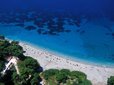 Řecko, Skopelos, Pláž Kastani, před Mammamia