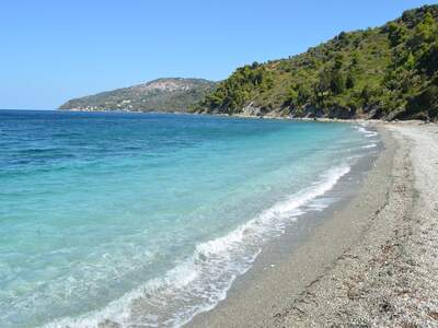 Řecko, Skopelos, Pláž Armenopetra