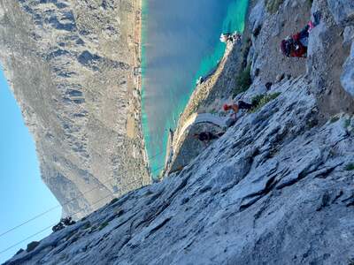 Kalymnos lezecká oblast. 