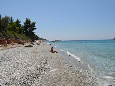 Řecko, Skopelos, Pláž Milia