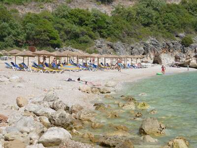 Řecko, Sivota, Pláž Mega Drafi